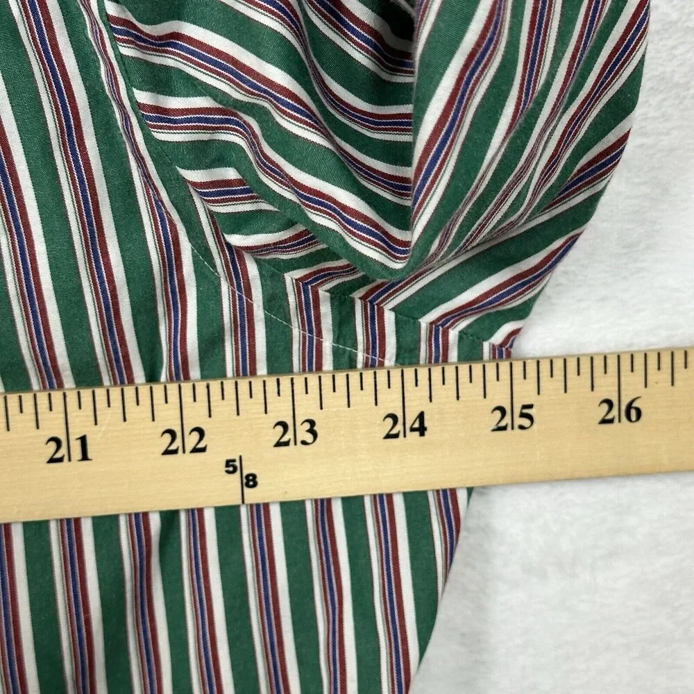 Polo Ralph Lauren Button Down Men’s Size XL CUSTOM Fit‎ Striped Green Pink